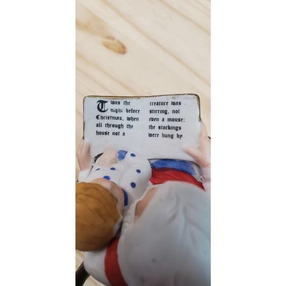 Vtg Jesco Santa Reading Book Child Boy Musical & Movement Music Box  PRE-OWNED - Picture 5 of 5